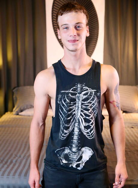 Young Donny Forza and british husky guy Luke Adams sucking and screwing each other