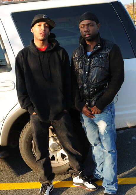 Sexy guys Isaac Conn, Kannon and Thugzilla in hard interracial 3some sex outside