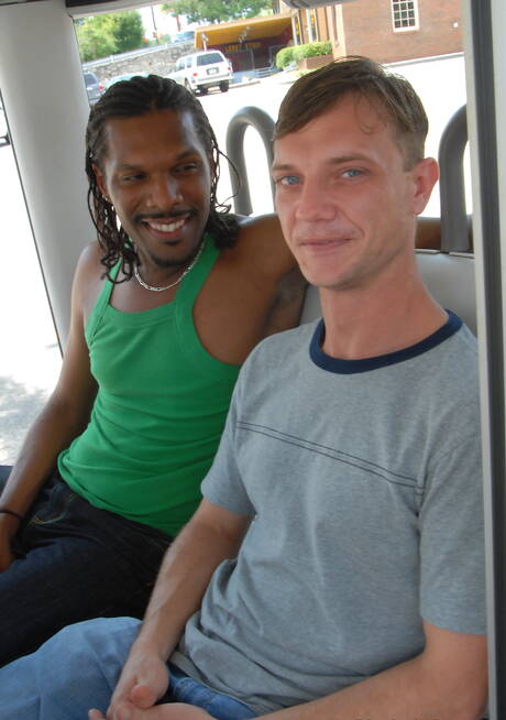 Beefcake D Vine and well-built Kody Rean in black on white sex outdoor