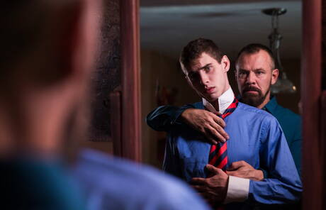 American strongman Max Sargent and twink Max Truitt playing with dick