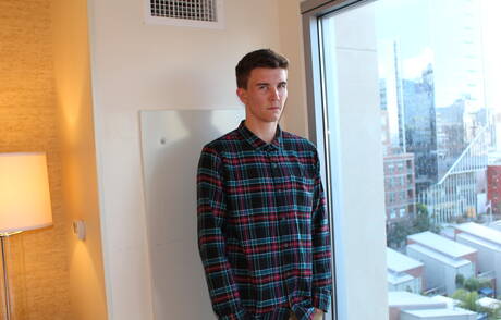 Pretty boy James posing naked