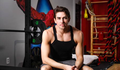 American hunky guy Jack Hunter and canadian stud William Seed in hot ass bang