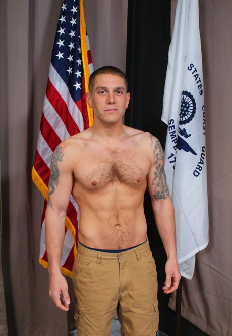 Strongman Mike Obrian masturbating outside