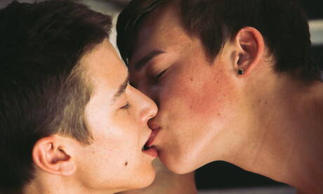 Sexy buddies Evan Parker, Troy Ryan and Brad Chase in threesome fuck action