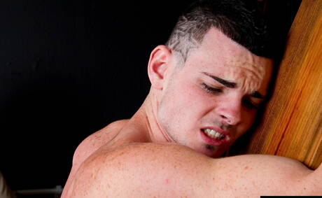 American superstud Jeff Sterne and pretty boy Marco in hard spanking