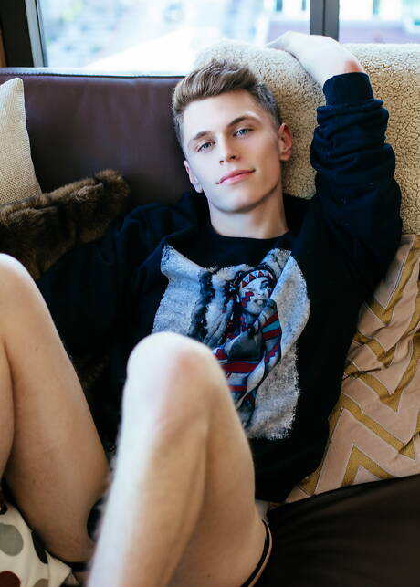 American hunk Troy Accola undressing and showing tight butt