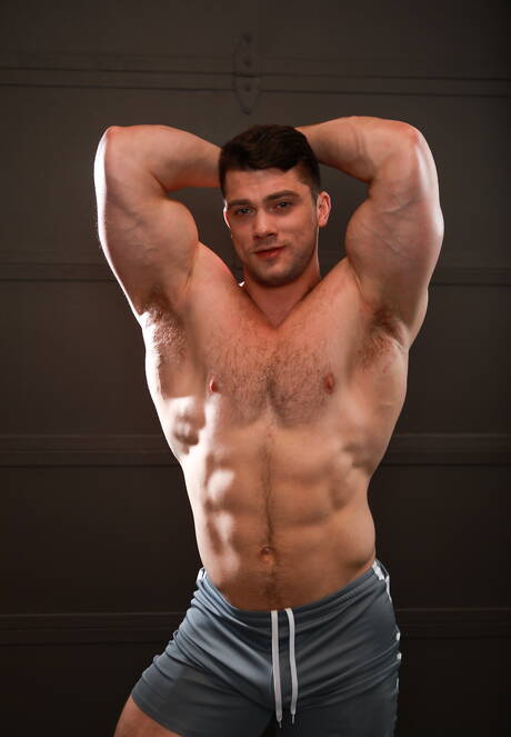 American tough guy Johnny Hill and  Collin Simpson have a good sex