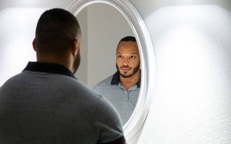 Two american boys beefcake Nic Sahara and husky guy Dillon Diaz have interracial anal sex