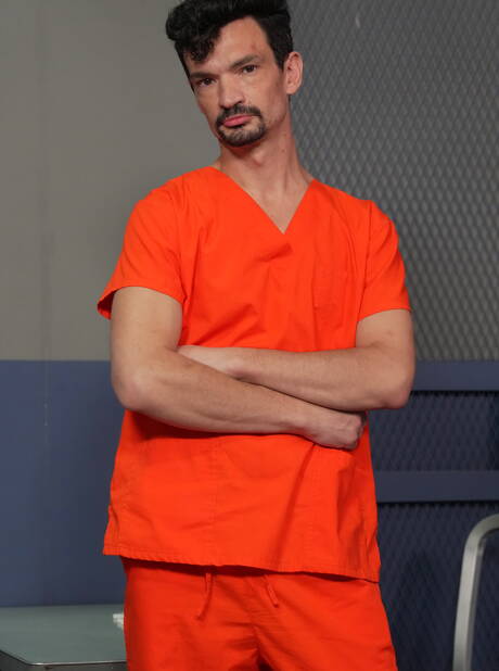 Marco Di Antoni and ebony beefcake Micah Martinez in hot interracial ass fuck action