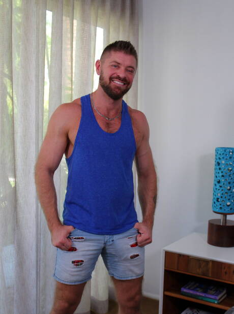Sexy americans, hunk Jack Andy and superstud Bryce Hart in hot homosexual scene
