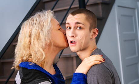 Romanian muscular Kaleb Stryker and american beautiful boy Theo Brady sucking and fucking each other in kitchen