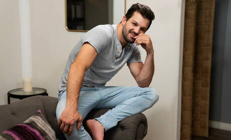 Brysen and latin beautiful boy Angel Rivera fuck after blowjob in the kitchen