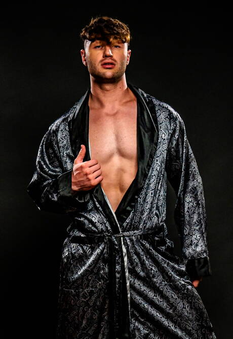 Ebony well-built Ty Santana and british hunk Michael Boston in hot interracial ass fuck action in the pool