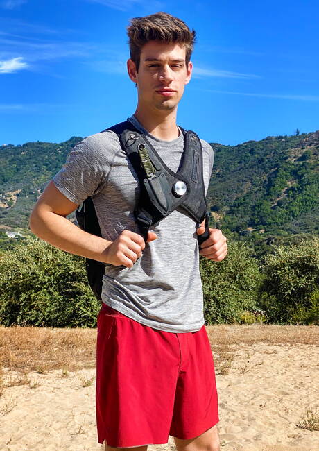 American pornstars well-built Michael Delray and hunky guy Nic Sahara in hot homosexual action outdoor