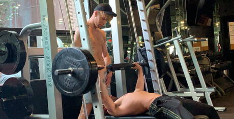 Two american dudes stud Johnny Rapid and husky guy Devyn Pauly fuck ass after sucking dick