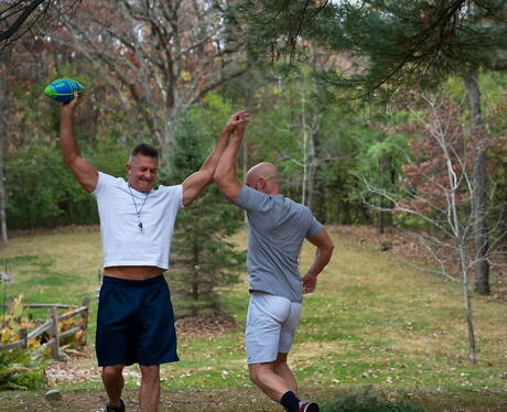 Killian Knox, Cole Blue, Jack, Marcus, Maxx Monroe, Matthew having fun together outdoor