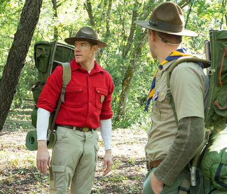 Two american boys hunky guy Legrand Wolf and hunk Cole Blue have a hot sex outdoor