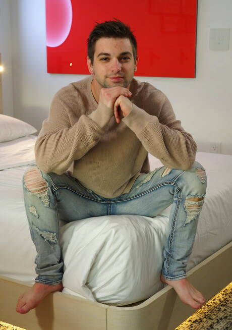 Nice american boys well-built Johnny Rapid and hot bear Jaxton Wheeler in hot anal sex