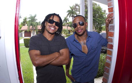 Horny guys Brycen Cox, Castro Supreme and Izzy James in hot interracial groupsex