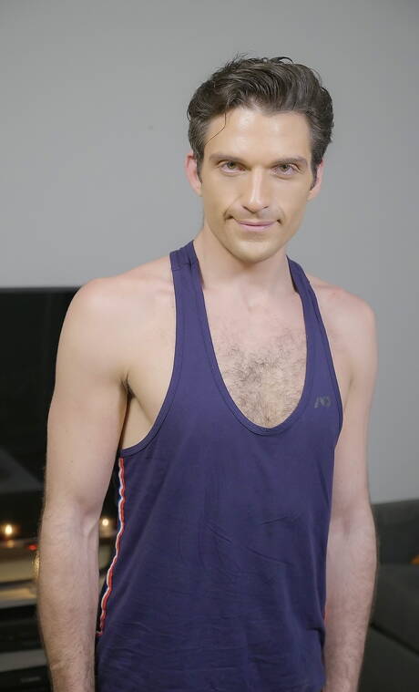 Canadian beefy Gabriel Clark and well-built Joel Grayson in hot homosexual scene