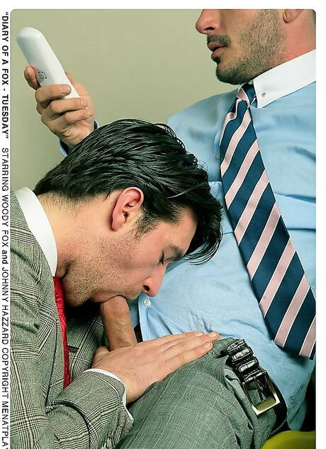 American tough guy Johnny Hazzard and australian otter Woody Fox have a good sex