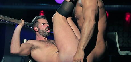 Spanish bear Dani Robles and latin gay bear Denis Vega in hard anal sex