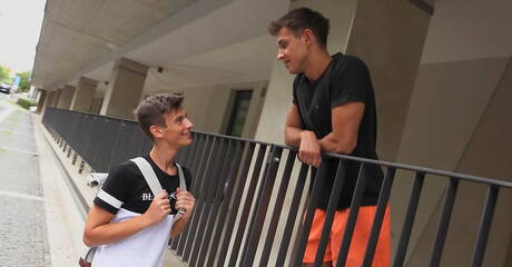 Well-built Jorik Tautou and stud Mario Texeira banged each other outside