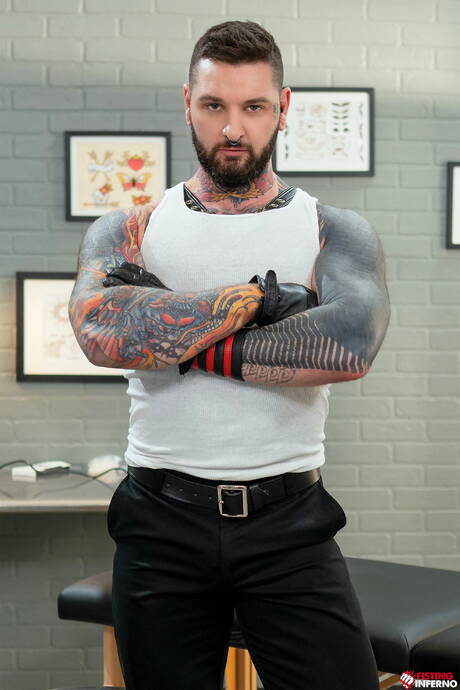 Shameless buddies Teddy Bryce, Micah Martinez and Ryan Sebastian in hot interracial threesome ass bang with fisting