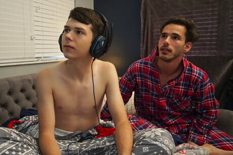 Hot boysDakota Lovell, Jax Thirio and Gabriel Nogueira in hot 3some anal sex