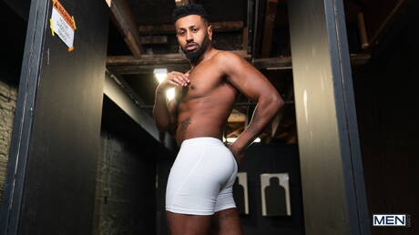 Sexy boys Trent King, Malik Delgaty and Braxton Cruz in hot interracial threesome anal sex