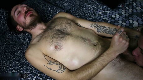 Superstud B Nefarious and well-built Farmer Tom in dick sucking scene