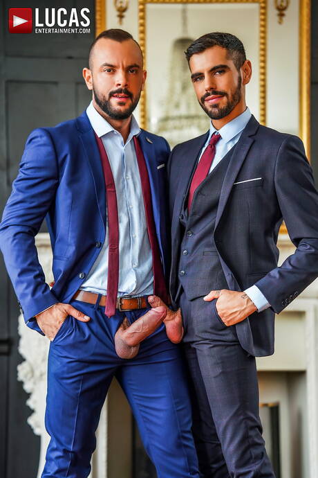 Portuguese mature bear Sir Peter and french hunk Valentin Amour in hot anal sex