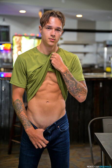 Two american dudes muscular Roman Todd and young dude Jayden Marcos sucking and fucking each other