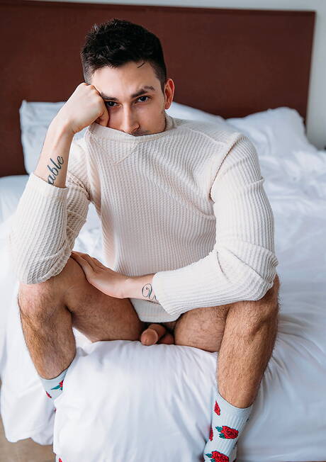 Hot american guys strongman Kane Fox and well-built Tristan Hunter have a hot sex