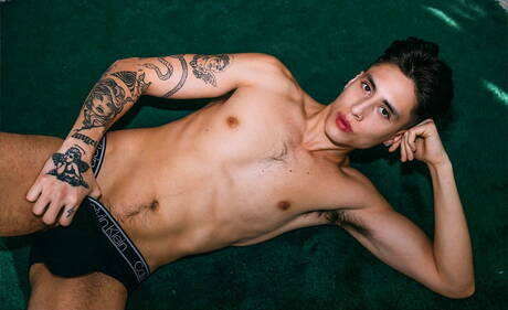 Cuban well-built Angel Elias and young boy Collin Merp have a good sex