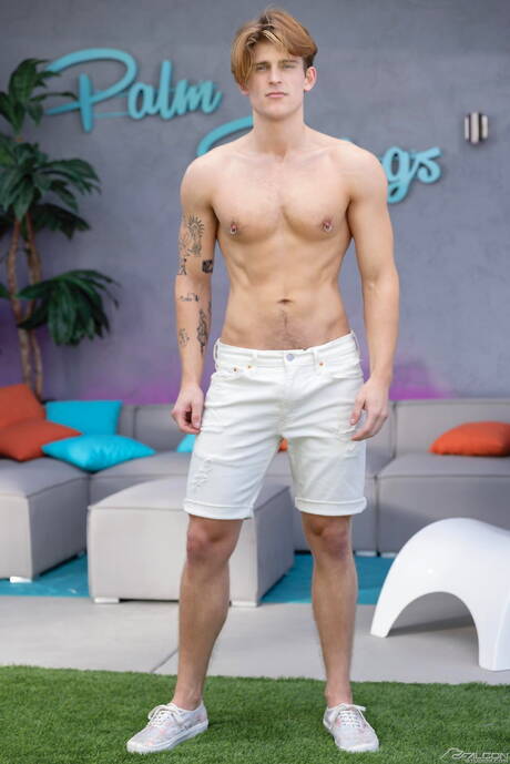 Hot guys Alfonso Osnaya, Seth Peterson and Kyle Michaels have threesome anal sex