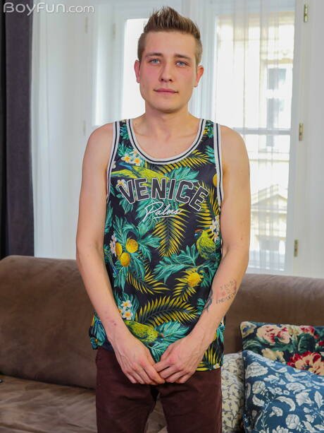 Young Evan Novak shows a beautiful body